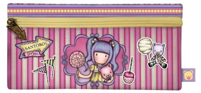 Federmäppchen mit Reißverschluss, 22 x 11 x 1,5 cm, Polyester, rosa