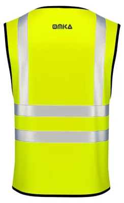 Produktbild von Warnweste Sicherheitsweste Auto Sicherheitswarnweste reflektierende Pannenweste, Farbe:Neon Gelb, Größe:M