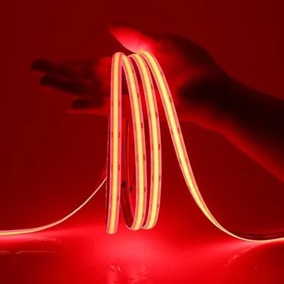 Immagine prodotto di Striscia LED COB - Flessibile - Per creare illuminazione d'atmosfera - Linea luminosa uniforme - 6 metri - Rosso