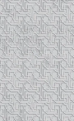 Produktbild von Abstrakter Geometrisches Muster Wohnzimmerteppich Teppich Kurzflor Grau