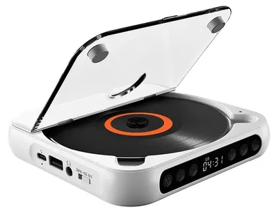 Produktbild von CD-Player, Bluetooth-Konnektivität, tragbares Design, WEISS