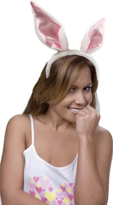 Produktbild von tiara Hasenohren Plüsch Damen weiß Einheitsgröße