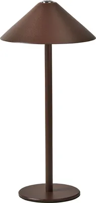 Produktbild von BELIANI LED-Tischlampe Braun Metall Kabellos Wiederaufladbar Touch Funktion Dimmfunktion USB Kabel Indoor Outdoor Tischleuchte Schreibtischlampe