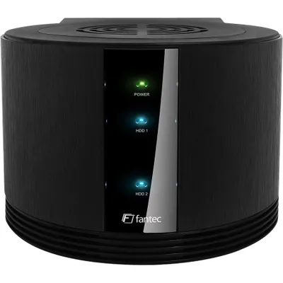 Produktbild von Fantec SQ-X2RU3e 2 x Gesamtzahl Einschübe DAS-Speichersystem - Serial ATA/300 - eSATA, USB 3.0 - RAID-Unterstützung - 0, 1, Konkatenation, JBOD RAID-Levels