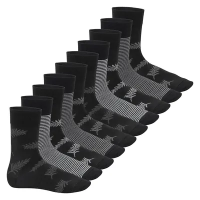 Produktbild von Footstar Herren Motiv Socken (10 Paar) Baumwoll Socken mit Mustern - Grey Mix 43-46