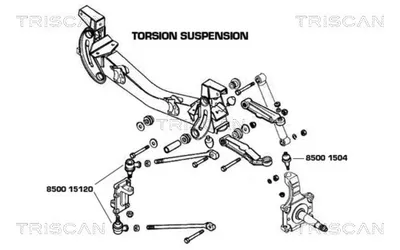 Produktbild von TRISCAN Traggelenk für IVECO DAILY IV Kasten/Kombi 8500 1504