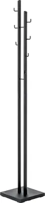 Produktbild von HAKU Garderobenständer schwarz - Metall, B/H/T: 29x176x29 cm