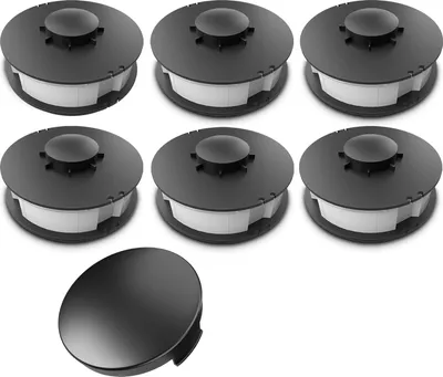 Produktbild von Fadenspulen-Set, 6-teilig, Ersatzspule Doppelfaden, passend für Aldi Gardenline Elektro Rasentrimmer GLR GLT