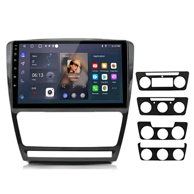 Produktbild von 1+32GB Android 15 Autoradio Für Skoda Octavia 2008-2013 GPS Navi WIFI DAB+ SWC USB DSP RDS