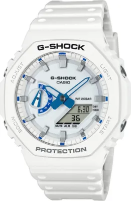 Produktbild von CASIO Uhr G-Shock Classic weiß-blau GA-2100HDS-7AER