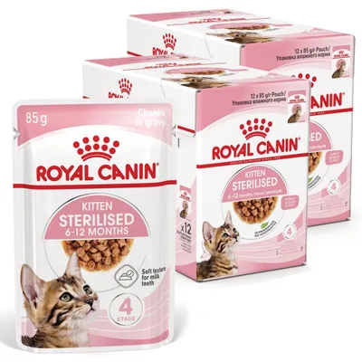 Produktbild von Royal Canin FHN Kitten Sterilised in Soße 24x85g Nassfutter für kastrierte Kätzchen bis 12 Monate