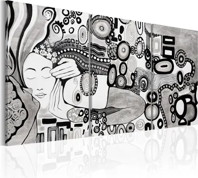 Produktbild von Vlies Leinwandbild - Silver Kiss 120x60 cm Menschen a-A-0272-b-e