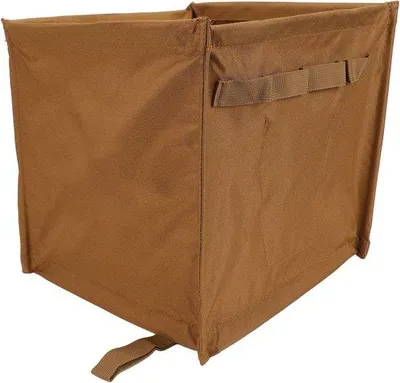 Image de Poubelle de camping en métal - Poubelle d'extérieur - Camping et jardin - Pliable et robuste - 33 L - Gris