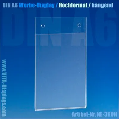 Zdjęcie produktu dla DIN A6 display reklamowy / wiszący