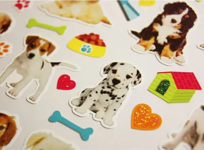 Image de Autocollants - Chiots et accessoires - Glitter