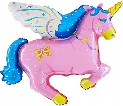 Produktbild von Folienballon Pony Pink Unicorn 36"", 1 Stk.