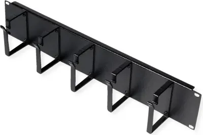 Produktbild von ROLINE 19-Zoll Rangierpanel 2 HE, 85x60mm schwarz