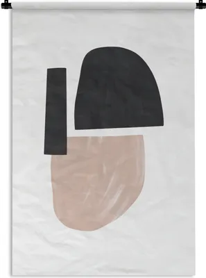 Produktbild von MuchoWow® Wandteppich Wandbehang Abstrakt - Minimalismus - Pastell 120x180 cm Tapisserie Dekoration Wandtuch - Schlafzimmer - Dekorationen für das Haus