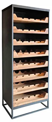 Obrázok produktu pre Casa Padrino Industrial Look vinotéka 67x45x183cm kov / drevo - Stojan na víno