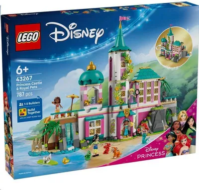 Obrázok produktu pre LEGO Disney Princess Hrad princezien a kráľovskí domáci miláčikovia, Stavebnica, 6 rok / roky, Plast, 787 kusov, 1,43 kg