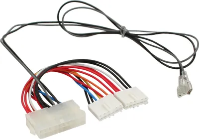 Zdjęcie produktu dla InLine® 26641S Stromadapter intern, 20pol ATX-NT zu P8/P9 AT-Mainboard + Schalter, 0,2/0,8m