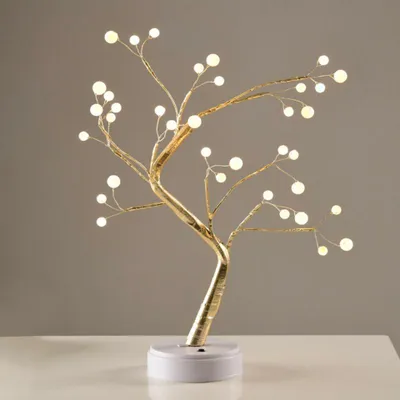 Image de ACA Arbre lumineux avec 36 LED (3xAA)/USB, blanc chaud, IP20, 50cm X1036152