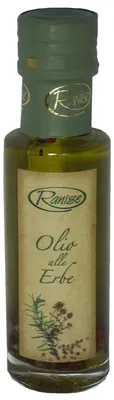 Immagine prodotto di Olio d'oliva alle erbe liguri 100 ml. - Ranise