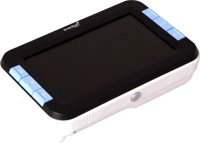A digital magnifier is shown against a white background.