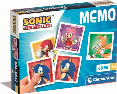 Produktbild von Clementoni Memory Pocket Sonic - Memoryspiel für Kinder ab 4 Jahren - Memo Spiel fürs Gedächtnis mit 48 Karten - Ideal als Reisespiel 18312