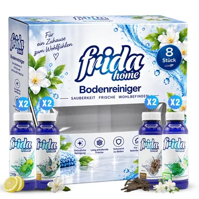 Frida Allzweckreiniger 8er Set: 2 x Oud, 2 x Lemon, 2 x Clean und 2 x Jasmin