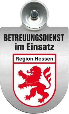 Produktbild von Einsatzschild Windschutzscheibe incl. Saugnapf - Betreuungsdienst im Einsatz - 309728 Color - Region Hessen