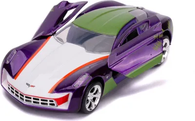 Productafbeelding van Jada speelgoedauto, The Joker, 2009 Chevrolet Corvette Stingray, DC-modelauto