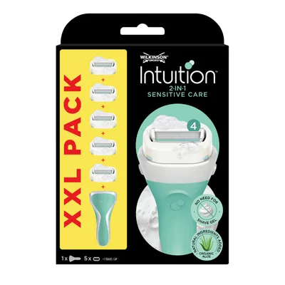 Immagine prodotto di Wilkinson Intuition Sensitive Care XXL - testine di ricambio 6 pezzi + rasoio