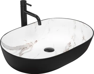 Produktbild von Rea Aufsatzwaschbecken Cleo 61 /Aiax Oval Black