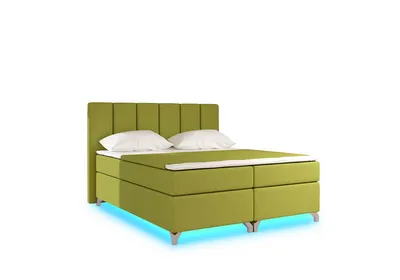 Produktbild von NABBI Gepolstert Doppelbett mit Stauraum Barino 180 - Grün