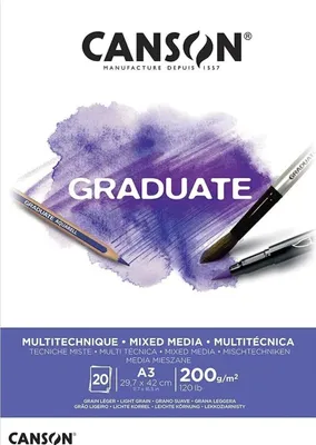 Zdjęcie produktu dla Canson Graduate, Papier artystyczny, 200 g/m², 20 ark.