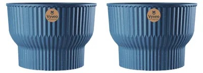 Productafbeelding van Vyveo - Bloempot Norma - Set van 2 - Blauw - 35x24 cm