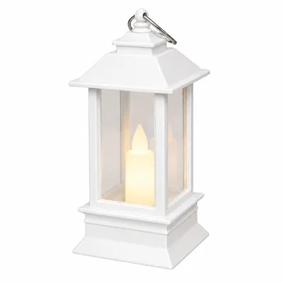 Produktbild von MasterLED LED-Laterne 9 cm mit Flammeneffekt 1800 K, weiß, batteriebetrieben