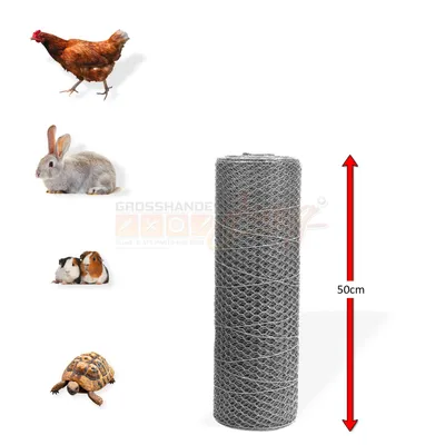 Produktbild von Sechseckiges Vinylnetz verzinkt 13 mm, 0,5x25 m, Draht 0,7 mm