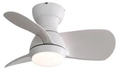 Obrázek produktu pro Stropní ventilátor AIORBER, 3 barvy, stmívatelný, 6 rychlostí, s osvětlením a dálkovým ovládáním, časovač, tichý provoz, pracovna, ložnice, bílý