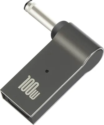 Produktbild von USB-C auf DC 4.0 x 1.35mm 100W Ladeadapter für ASUS Computer – Grau