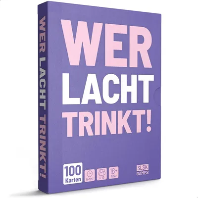 Produktbild von Wer lacht Trinkt® - Könnt Ihr euch das Lachen verkneifen? - mit 100 Karten - Saufspiel