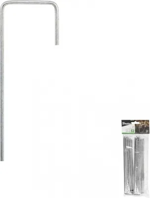 Produktbild von Metallstift in J-Form zur Befestigung von Vliesstoff 3 cm / 15 cm – 20 Stück