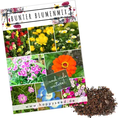 Produktbild von Blumensamen Balkonkasten Mischung - Farbenfrohe Blumen mit langer Blütezeit ideal für Ihren Balkon, Garten & Blumenwiese (Blumen Mix)