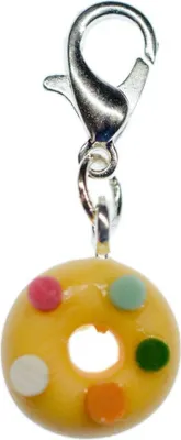 Produktbild von Donut Perlen bunt Charm Anhänger Bettelanhänger Miniblings Kuchen Essen Donuts