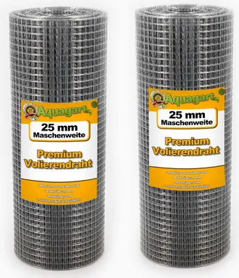 Image de 50m x 0,5m Grillage pour volière Grille à souder Clôture en fil de fer grillagé