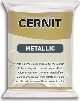 Obrázek produktu pro Cernit Polymer Clay Metallic Polymerová hmota Antique Gold 56 g