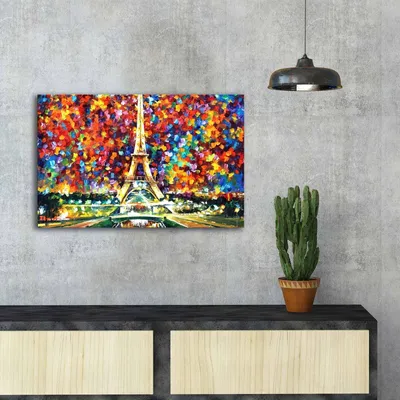 Produktbild von Wallity, FAMOUSART- CVT1481, Bunt, Leinwandbilder, 45 x 70 cm, 100% Wildleder -Leinwand