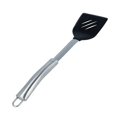 Produktbild von Pfannenwender EUROHOME Bratenwender 39 cm mit Silikonkant aus Edelstahl - rostfreier Küchenhelfer - Pfanne Wender spülmaschinengeeignet
