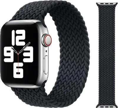 Produktbild von Original Apple Braided Solo Loop Armband 42/44/45mm Größe 12 Charcoal